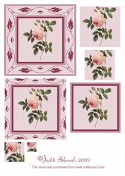 Framed Rose Pyramid Topper