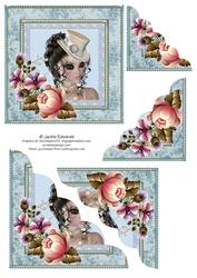 Floral Framed Beauty Corner Stacker