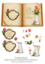 Tulips for My Mother Open Book