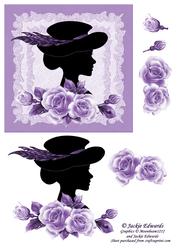 Cameo with Roses and Lace 1