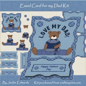 Easel Card for My Dad Kit