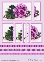 Pink Flower Wavey Side Stacker