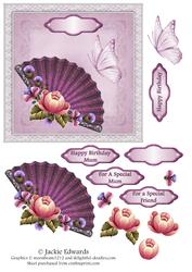 Fan Flowers and Lace