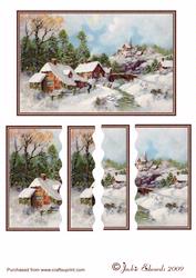 Snowy Scene Wavey Side Stacker
