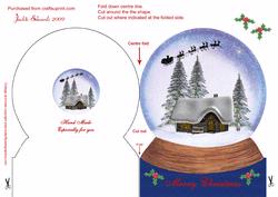 Christmas Ball Shaped Card