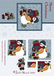 Mr Snowman with His Friends
