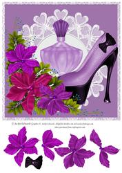Flowers Shoe and Perfume