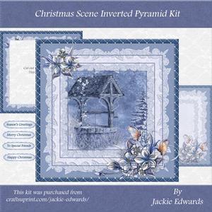 Christmas Scene Inverted Pyramid Kit