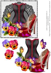 Oo-la-la Corset Flowers and Shoe