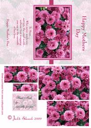 Floral Mothers Day Card Front