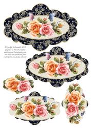 Shaped Pyramid Roses Topper