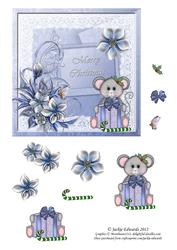Winter Flowers and Lace Christmas