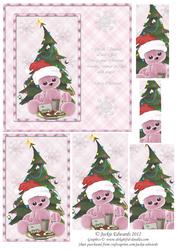 For a Special Little Girl Christmas Card