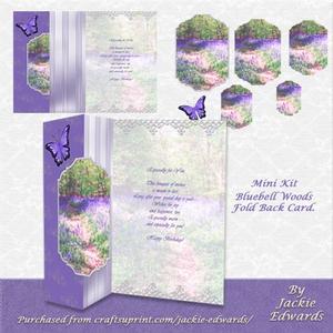 Bluebell Woods Fold Back Card Mini Kit
