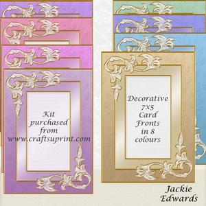 Decorative 7x5 Card Fronts