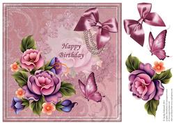 Bouquet of Flowers 8x8 Card Front