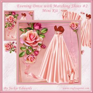 Evening Dress with Matching Shoes #2 Mini Kit