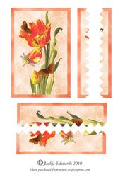 Tulip and Butterfly Wavey Edge Side Stacker