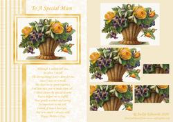 A Basket of Flowers for Mothers Day