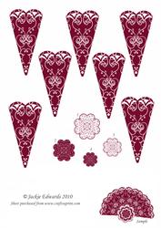 Burgundy Fan
