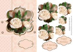 Beautiful Framed Flowers Pyramid