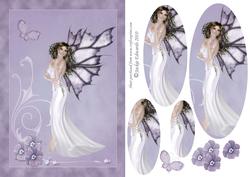 Fairy with Flowers and Butterfly 2