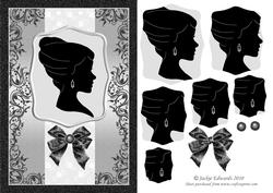 Cameo in Monochrome with Bow
