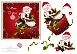 Father Christmas Cup Cake