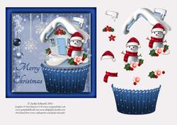 Snowman Cupcake