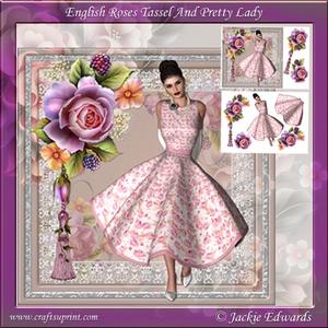 English Roses Tassel and Pretty Lady