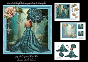 Lost in Thought Champagne Roses & Butterflies Mini Kit