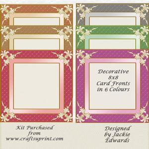 Decorative 8x8 Card Fronts