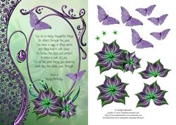 Flowers Butterflies & Verse