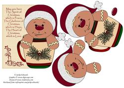 A Cup of Christmas Cheer Shaped Card Front