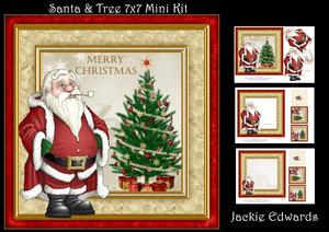 Santa & Tree 7x7 Mini Kit