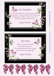 2 Birthday Plaques Topper