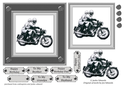 Velocette Motorcycle & Riders