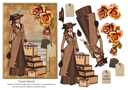 Lady Luggage & Autumn Roses