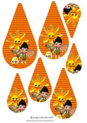Busy Bee Teardrop Pyramid Topper