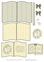 Hearts and Cross Sympathy Book