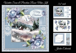 Winter Scene & Porcelain Roses Mini Kit