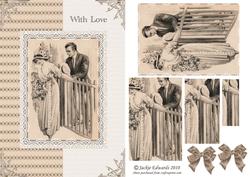 Victorian Lovers Card Front