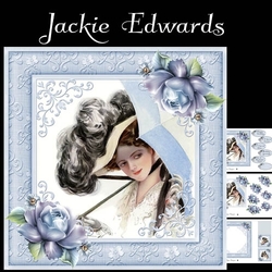 Victorian Lady With Brolly & Roses Mini Kit