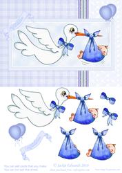 Baby Boy Step-by-step Card Front
