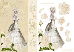 Beautiful Lady with Roses
