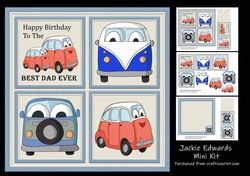 Car Characters Dad Birthday Mini Kit
