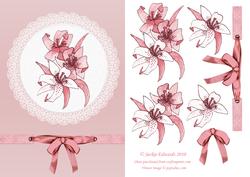 Flowers in a Lace Doily