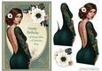 A5 Lady in Green Dress