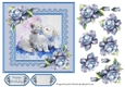 Watercolour Kitten and Puppy with Porcelain Roses