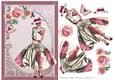 A5 Pink Lady with Roses & Butterfly Without Wording